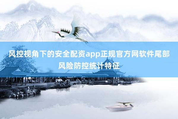 风控视角下的安全配资app正规官方网软件尾部风险防控统计特征