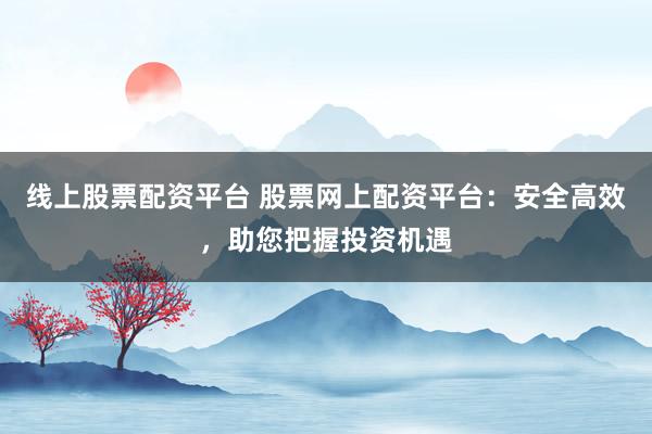 线上股票配资平台 股票网上配资平台：安全高效，助您把握投资机遇